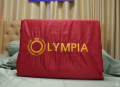 Chăn ga gối khách sạn Olympia  lụa thêu 5 món màu đỏ #25