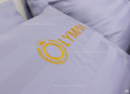 Chăn ga gối khách sạn Olympia cotton lụa 7 món màu tím nhạt#4