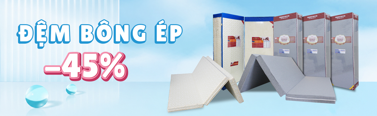 Sale đệm bông ép