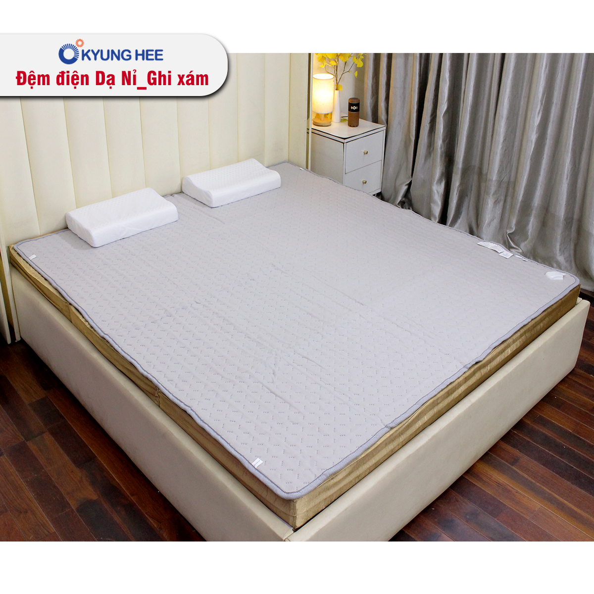 Đệm điện Kyung Hee sở hữu kiểu dáng thanh lịch và hiện đại
