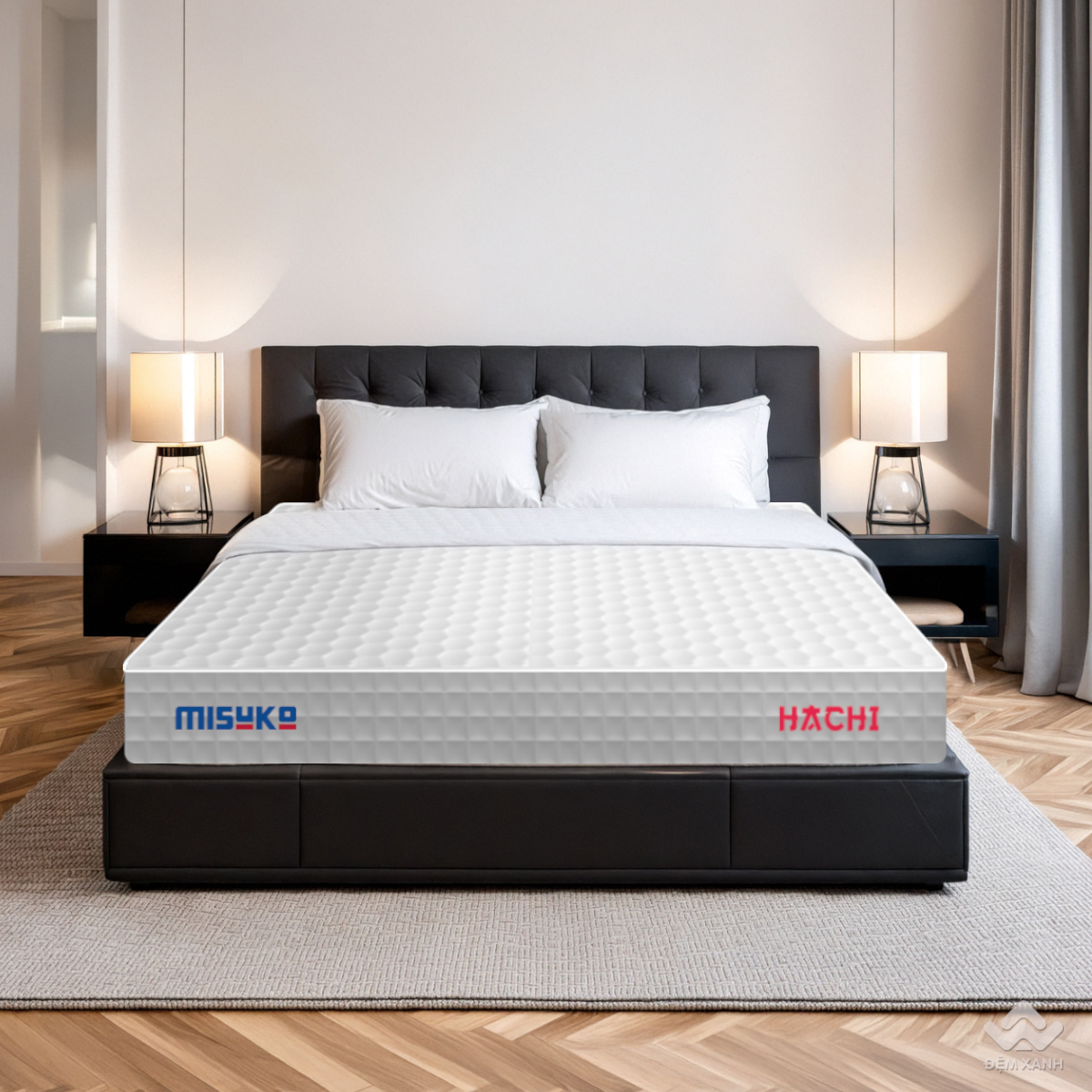 Đệm lò xo Misuko với thiết kế đầy sang trọng, hiện đại