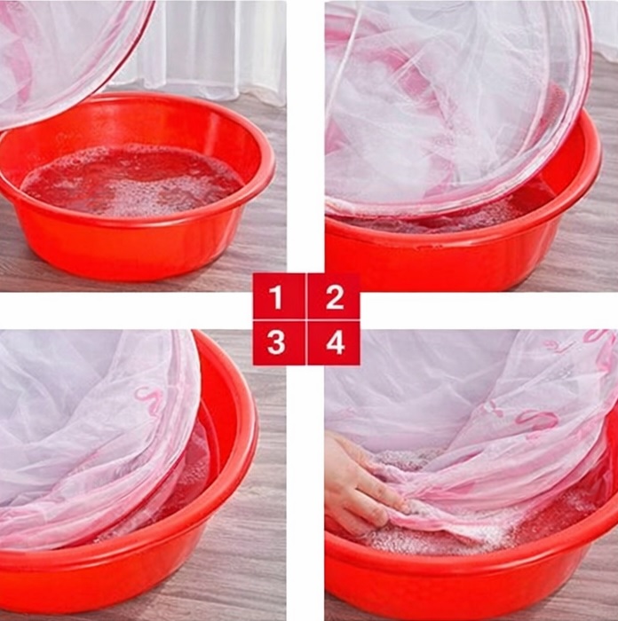 Các bước giặt màn chụp tự bung