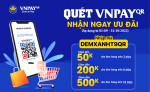 Khuyến mại khủng hoàn tới 500K khi thanh toán hóa đơn mua chăn ga gối đệm qua ứng dụng Vnpay