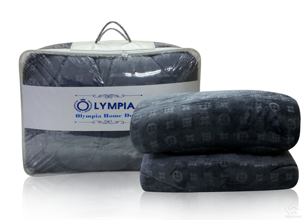 Cận cảnh | Chăn lông cừu xuất khẩu Olympia vân chìm màu đen tuyền