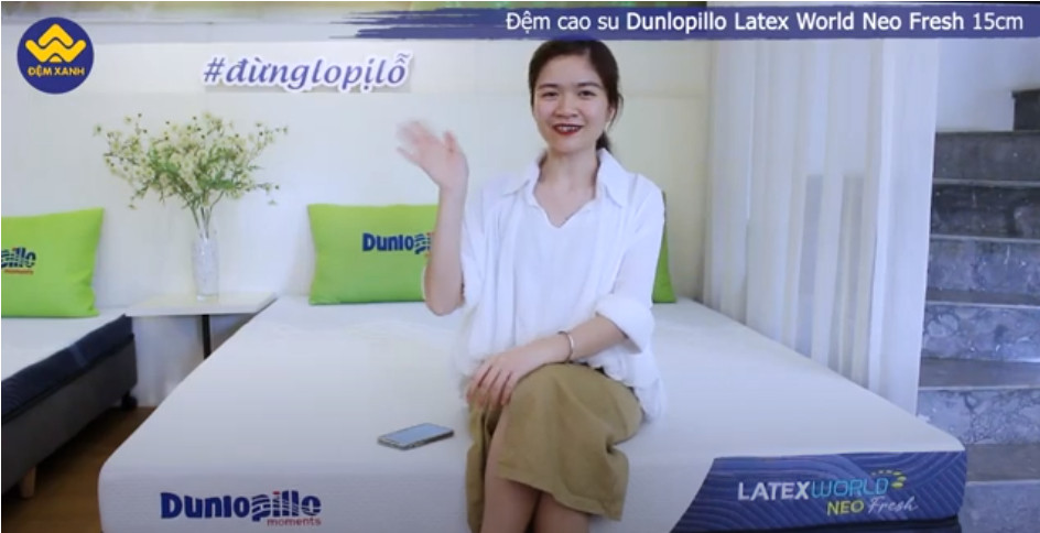 Review| Đệm cao su Dunlopillo Latex World Neo Fresh 15cm