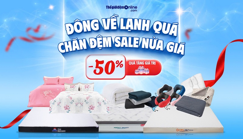 ĐÔNG VỀ LẠNH QUÁ - CHĂN ĐỆM SALE NỬA GIÁ