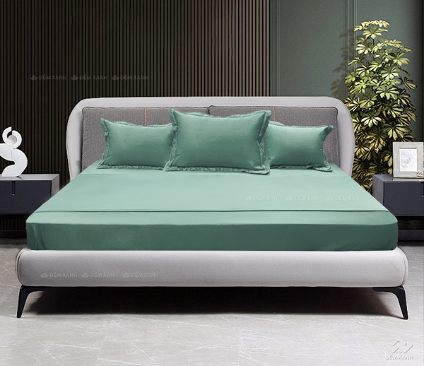 Bộ chăn ga gối Olympia Lucas vải cotton linen
