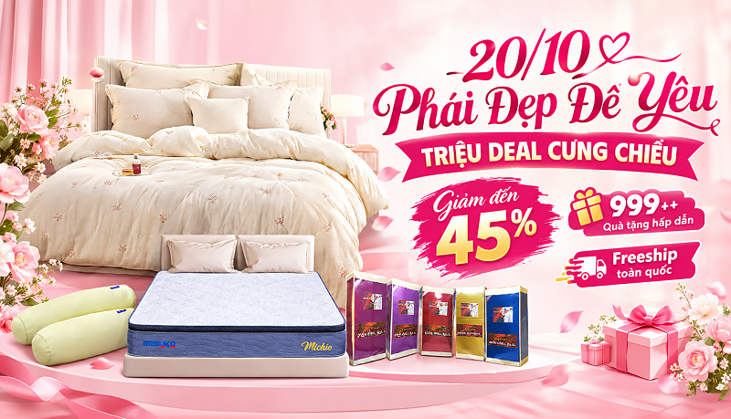 Đại tiệc 20/10 - Phái Đẹp Là Để Yêu - Triệu Deal Cưng Chiều: Giảm đến 45% - 999++ Quà xịn