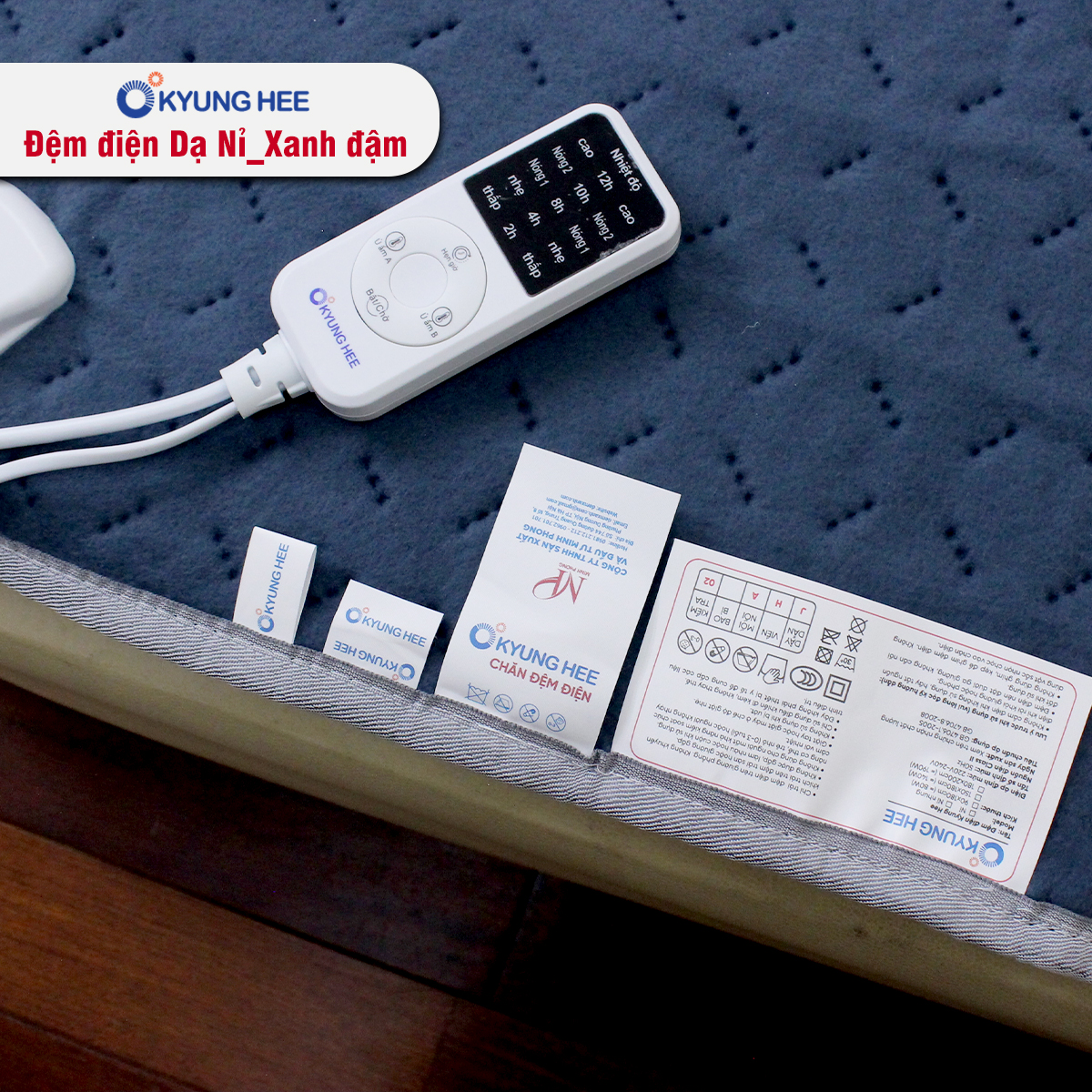 Đệm điện Hàn Quốc Kyung Hee dạ nỉ 4