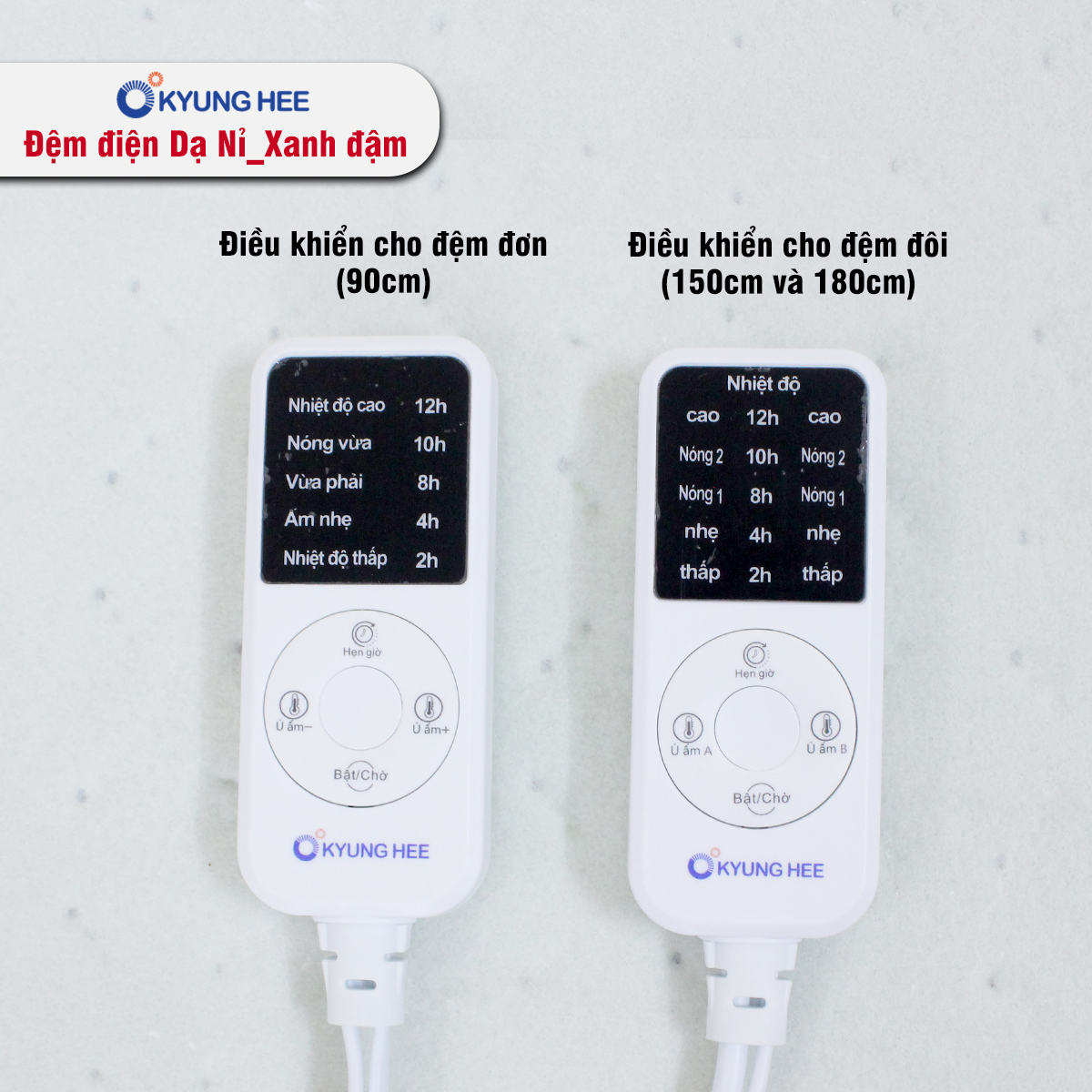 Đệm điện Hàn Quốc Kyung Hee dạ nỉ 7