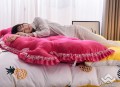 Kê đầu giường khuy màu hồng#9