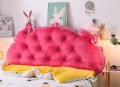 Kê đầu giường khuy màu hồng