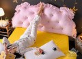 Kê đầu giường khuy màu hồng phấn#5