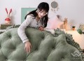 Kê đầu giường Khuy màu xanh rêu#3