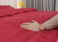 Chăn ga gối khách sạn Olympia cotton lụa 7 món OCL7M01 màu đỏ#12