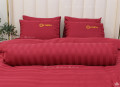 Chăn ga gối khách sạn Olympia cotton lụa 7 món OCL7M01 màu đỏ#3