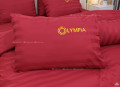 Chăn ga gối khách sạn Olympia cotton lụa 7 món OCL7M01 màu đỏ#4
