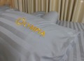 Chăn ga gối khách sạn Olympia cotton lụa 7 món OCL7M02 màu ghi #7