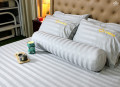 Chăn ga gối khách sạn Olympia cotton lụa 7 món OCL7M05 màu xám nhạt#2