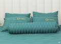 Chăn ga gối khách sạn Olympia cotton lụa 7 món OCL7M06 màu xanh lá#15