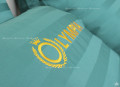 Chăn ga gối khách sạn Olympia cotton lụa 7 món OCL7M06 màu xanh lá#12