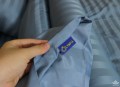 Chăn ga gối khách sạn Olympia cotton lụa 7 món OCL7M07 màu xanh dương#4