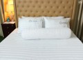 Chăn ga gối khách sạn Olympia cotton lụa 7 món OCL7M08 màu trắng#14