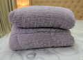 Chăn lông cừu xuất khẩu Olympia chữ vạn tím lavender#8