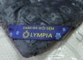 Chăn lông cừu xuất khẩu Olympia vân chìm màu đen tuyền#4