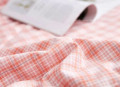 Bộ chăn ga gối cotton Basic (chăn hè) màu kẻ cam hồng#2