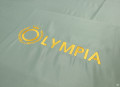 Chăn ga gối khách sạn Olympia  lụa thêu 5 món màu xanh lá#10