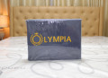 Chăn ga gối khách sạn Olympia  lụa thêu 5 món màu xanh than#20