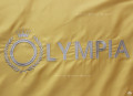 Chăn ga gối khách sạn Olympia  lụa thêu 5 món màu vàng #12