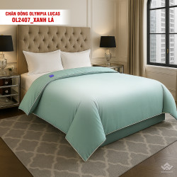 Chăn đông Olympia Lucas OL2407 màu xanh lá 