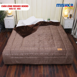 Chăn lông Nhật Bản Misuko Hokko màu nâu 200x230cm