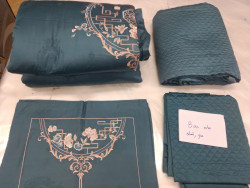 (Xả hàng) Bộ chăn ga gối Singapore Đế Vương 8 - 10 món ( thanh lý )