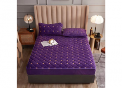Thảm trải giường lông cừu Gucci màu tím