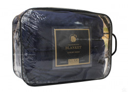 Chăn lông tuyết Blanket 2.5kg màu xanh than