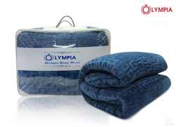 Chăn lông cừu xuất khẩu Olympia chữ vạn xanh coban