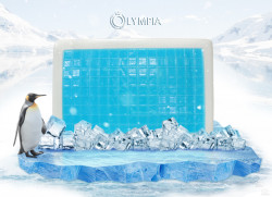 Gối gel mát Olympia Contour oval 40x60x12