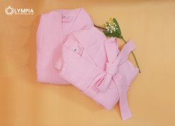 Áo choàng tắm Olympia Hotel màu hồng