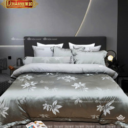 Chăn ga gối Singapore Pyeoda LCHARME gấm 7 món M1C