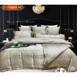 Chăn ga gối Singapore Pyeoda LCHARME gấm 7 món mã 04