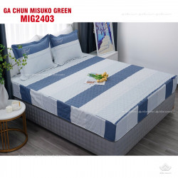 Bộ chăn ga gối Nhật Bản Misuko Tencel Green MIG2403