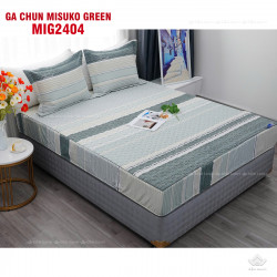 Bộ chăn ga gối Nhật Bản Misuko Tencel Green MIG2404