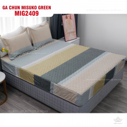 Bộ chăn ga gối Nhật Bản Misuko Tencel Green MIG2409