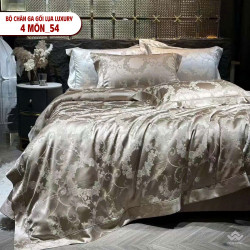 Bộ chăn ga gối lụa Luxury cao cấp nhập khẩu 4 món mã 54