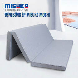 Áo bọc đệm bông ép + Foam Misuko Mochi gập 3 vải gấm xốp 