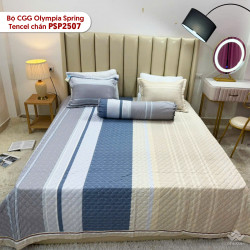 Bộ chăn ga gối Olympia Spring Tencel chần OSP2507