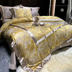 Bộ chăn ga gối lụa Luxury cao cấp nhập khẩu 4 món mã 01